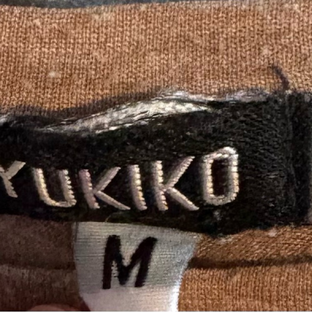 Yukiko Brown Knit Top - Picture 2 of 4